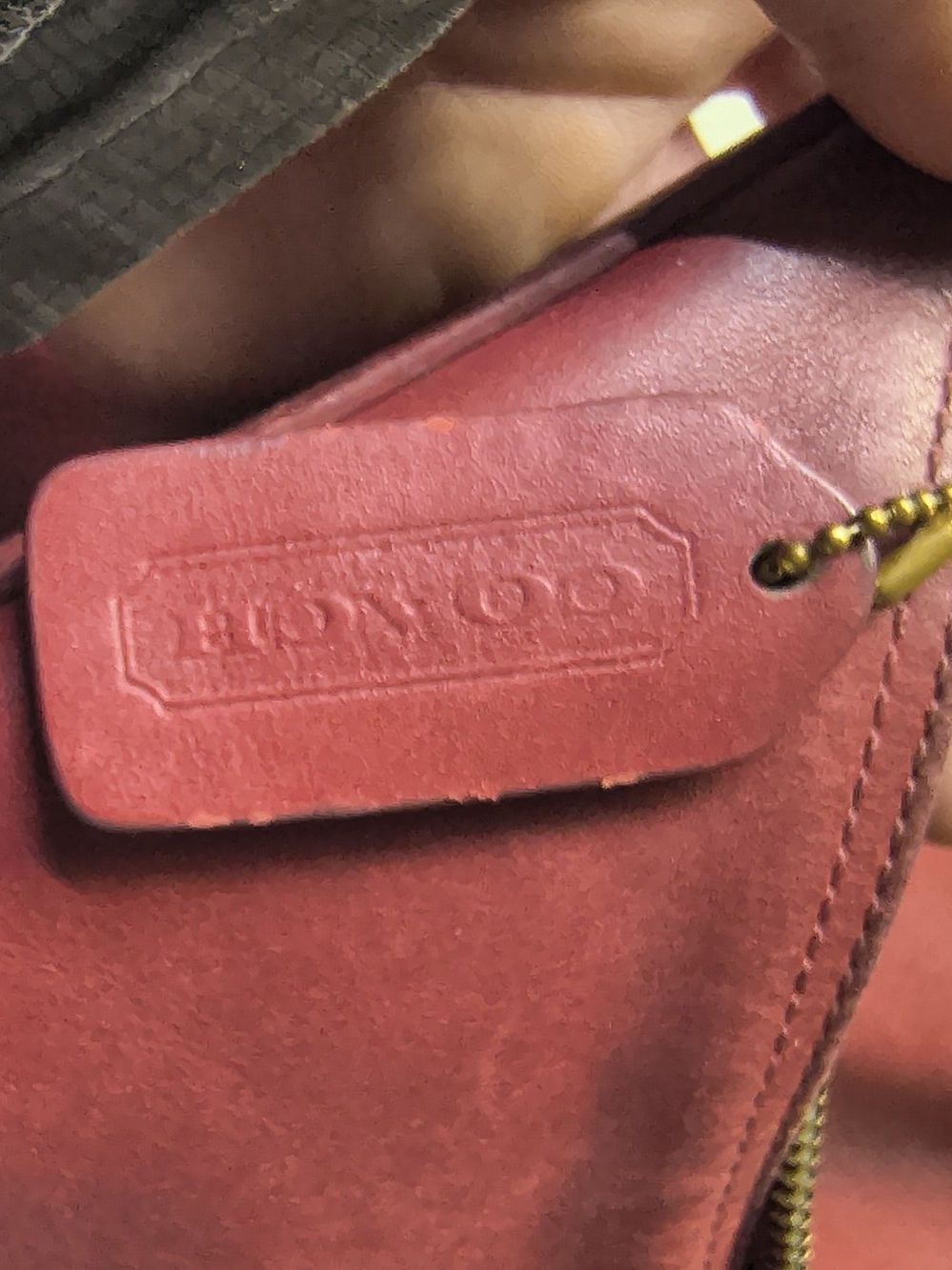 Vintage Coach Red Legacy West Hobo Bag 9823 - Picture 10 of 11